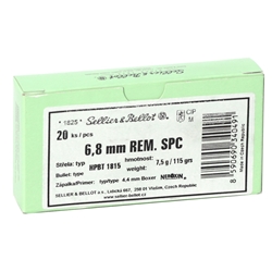 sellier-bellot-6-8mm-remington-spc-ammo-115-grain-hpbt-sb68d||