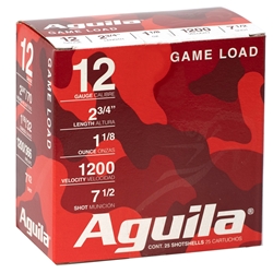 aguila-game-load-12-gauge-ammo-2-3-4-1-1-8oz-7-1-2-shot-1chb1217||