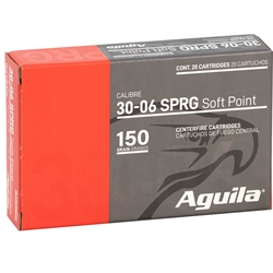 aguila-interlock-30-06-springfield-ammo-150-grain-boat-Tail-soft-point-8108ag||