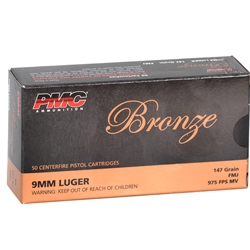 pmc-bronze-9mm-luger-ammo-147-grain-fmj-pmc9h||