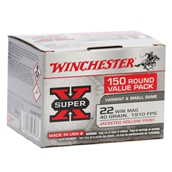 winchester-super-x-22-wmr-ammo-40-grain-jacketed-hollow-point-x22mh150||