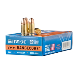 sim-x-rangecore-9mm-ammunition-50-grain-lead-free-full-metal-jacket-pn0950rc||