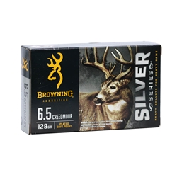 browning-silver-6-5-creedmoor-ammunition-129-grain-plated-soft-point-b192600651||