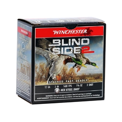 winchester-blind-side-2-12-gauge-ammunition-3-1-3-8oz-3-hex-steel-shot-xbs1233||