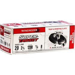 winchester-super-target-20-gauge-ammunition-2-3-4-7-8oz-8-shot-100-round-value-pack-trgt208vp||