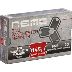 nemo-arms-300-winchester-magnum-ammunition-145-grain-full-metal-jacket-na-rt-300w-145fmj-ppu||