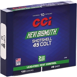 cci-pest-control-hevi-bismuth-shotshell-45-colt-ammunition-130-grain-8-shotshell-3746b||