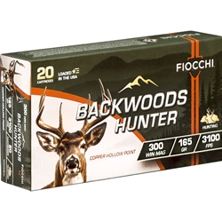 fiocchi-backwoods-hunter-300-winchester-magnum-ammunition-165-grain-copper-hollow-point-300wmbhc||