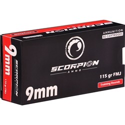 scorpion-training-9mm-ammo-115-grain-full-metal-jacket-9115fmj-t50||