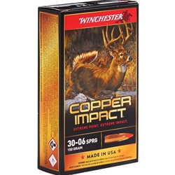 winchester-copper-impact-30-06-ammunition-150-grain-copper-extreme-point-polymer-tip-x3006clf||