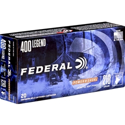 federal-power-shok-400-legend-ammo-210-grain-jacketed-soft-point-400la||