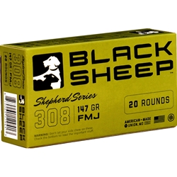 black-sheep-shepherd-series-308-winchester-ammo-147-grain-full-metal-jacket-308147gfmj20||