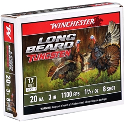 winchester-long-beard-20-gauge-ammo-3-1-916-oz-8-tungsten-shot-lbt2038||