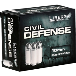 liberty-civil-defense-10mm-ammo-60-grain-fragmenting-hollow-point-la-cd-10-032||