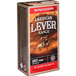 Winchester American Lever 357 Magnum Ammo 130 Grain Full Metal Jacket - W357AL