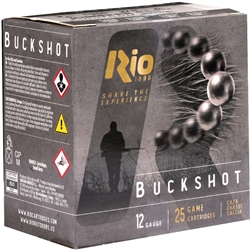 Rio 12 Gauge Ammo 2 3/4&amp;quot; #4 Buckshot 27 Pellets - RB122725