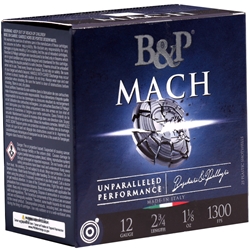 B&amp;amp;P Mach 12 Gauge Ammo 2 3/4&amp;quot; 1 1/8 oz #7 1/2 Lead Shot - 12B18FH7