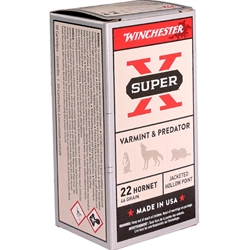 winchester-super-x-22-hornet-ammo-46-grain-jacketed-hollow-point-x22h2||
