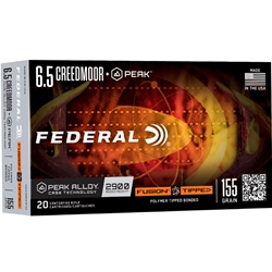 federal-fusion-tipped-65mm-creedmoor-peak-ammo-155-grain-bonded-polymer-tip-f65crdpktfs2||