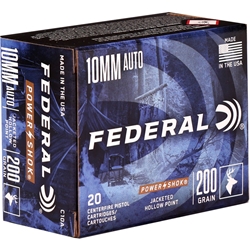 federal-power-shok-10mm-auto-ammo-200-grain-jacketed-hollow-point-c10a||