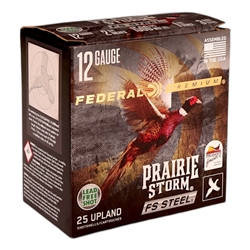 Federal Prairie Storm 12 Gauge Ammo 2 3/4" 1 1/8 oz #3 Steel Shot - PFSX147FS 3