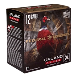 Federal Upland Paper 12 Gauge Ammo 2 3/4" 1 1/4 oz #5 Copper-Plated Shot - PUP154 5