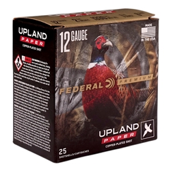 Federal Upland Paper 12 Gauge Ammo 2 3/4" 1 1/4 oz #6 Lead Shot 281 Pellets - PUP154 6