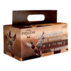Fiocchi Arkansas Steel Waterfowl 12 Gauge Ammo 3" 1 1/5 oz #2 Shot - 123ADS2
