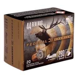 Federal Swift A-Frame 44 Magnum Ammo 280 Grain Jacketed Hollow Point - P44SA