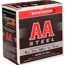 Winchester AA Steel 12 Gauge Ammo 2 3/4 oz #7 1/2 Steel Shot - AASCL12S7
