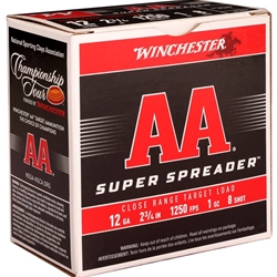 Winchester AA Super Spread 12 Gauge Ammo 2 3/4 1 oz #8 Lead Shot - AASL128