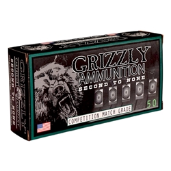 Grizzly Match Grade 9mm Ammo 124 Grain Full Metal Jacket Flat Point - GC9+PCM2