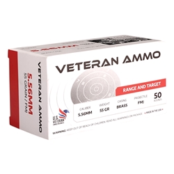 Hyperion Veteran 5.56x45mm NATO Ammo 55 Grain Full Metal Jacket - HMBX-556-55-50