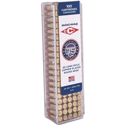 CCI Mini-Mag 22LR Ammo 40 Grain Copper Plated Round Nose - CC175