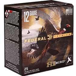 Federal HI-BIRD 12 Gauge Ammo 2 3/4" 1 1/4 oz 3 3/4 DRAM #5 Lead Shot - HVF12H 5