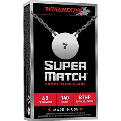 Winchester Super Match 6.5 Creedmoor 140 Grain Boat Tail Hollow Point - SM65CM