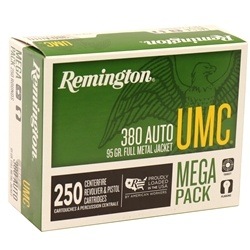 remington-umc-380-acp-auto-ammo-95-grain-full-metal-jacket-mega-pack-l380apa||