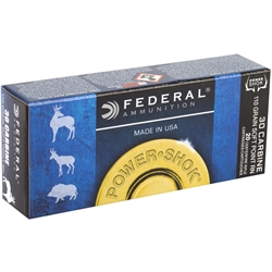 federal-power-shok-30-carbine-ammo-110-grain-round-nose-soft-point-30ca||