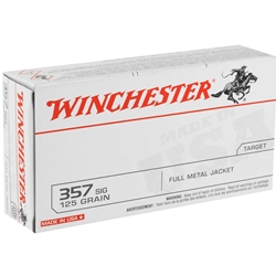 Winchester USA 357 SIG 125 Grain Full Metal Jacket