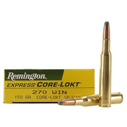 remington-express-270-winchester-150-grain-soft-point-core-lokt-ammunition||