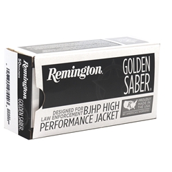 Remington Golden Saber 38 Special Ammo 125 Grain +P Brass Jacketed Hollow Point