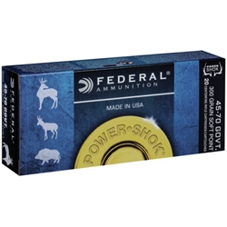 federal-power-shok-45-70-government-ammo-300-grain-speer-hot-cor-soft-point-4570as||