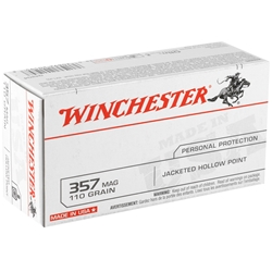 winchester-usa-357-magnum-ammo-110-grain-jacketed-hollow-point-q4204||