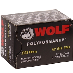 wolf-polyformance-223-remington-ammo-62-gr-fmj-steel-case-22362fmj||