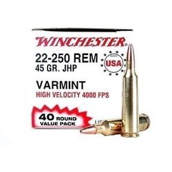 winchester-usa-22-250-remington-45-grain-jacketed-hollow-point-value-pack-ammunition||