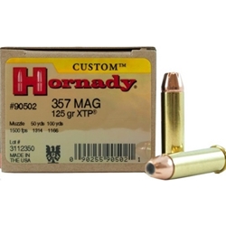 hornady-custom-357-magnum-ammo-125-grain-xtp-jacketed-hollow-point-90502||