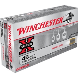 Winchester USA WinClean 45 ACP Auto 230 Grain Enclosed Brass