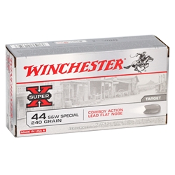 Winchester USA Cowboy 44 Special Ammo 240 Grain Lead Flat Nose