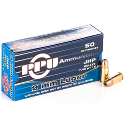 prvi-partizan-9mm-luger-ammo-115-grain-jacketed-hollow-point||