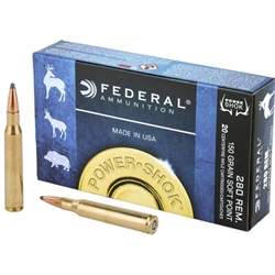 federal-power-shok-280-remington-ammo-150-grain-soft-point-280b||